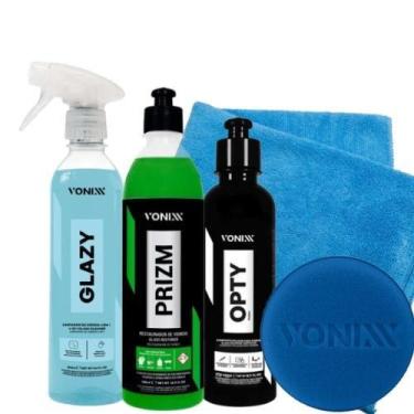 Imagem de Kit Vidro Vonixx Glazy Prizm Opty 240ml Limpeza Total