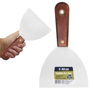 Imagem de Espátula Com lâmina de Aço Inox e Cabo de Madeira Tratada - 12cm