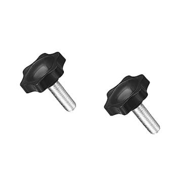 Imagem de Boxonly Botão de parafuso de fixação para máquina de tornos equipamentos mecânicos instrumentos e equipamentos industriais ameixa em forma de parafuso hexagonal puxador de aperto M8 x 20 mm 2 peças