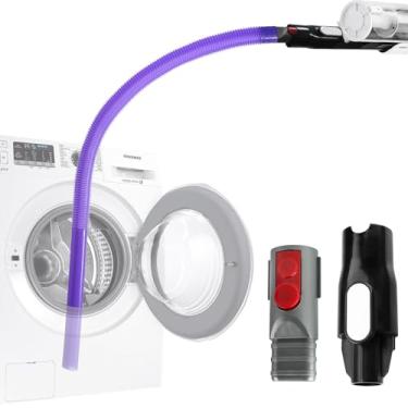 Imagem de Kit de limpeza de ventilação para secadora LVAC-200 adequado para aspirador de pó sem fio Levoit LVAC-200, 1 kit de limpador de ventilação para secadora + 1 tubo adaptador universal