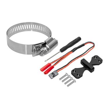 Imagem de Yunhgft Conjunto de Base E Ventoinha para Motor RC com de Resfriamento de Dissipador de Calor de Ventoinha Dupla Ajustável, Motor Elétrico em Metal, D, Preto