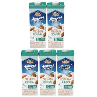 Imagem de Kit 5 Bebida Vegetal Almond Breeze Original 1l