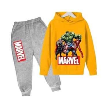 Imagem de Conjunto De Moletom Com Capuz Do Hulk Para Crianças, Suéter E Calças D