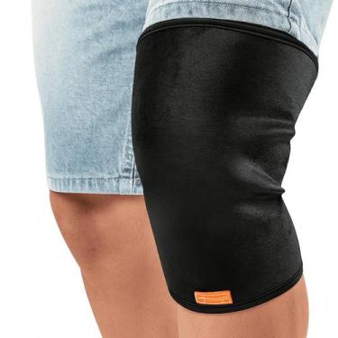 Imagem de Joelheira Compressão Ortopédica Articulada Proteção Fisioterapia Tenso