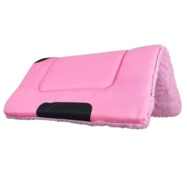 Imagem de Manta baixeiro para cavalo reforçado country luxo manta de sela quarto de milha americana super oferta menor preço (Rosa MGL)