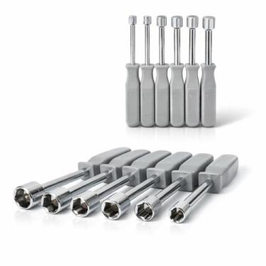 Imagem de Jogo Chave Canhão Sextavada 7 Peças 5-12MM Aço Profissional - A casa d