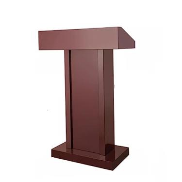 Imagem de Suporte de pódio estreito resistente - mesa versátil de leitura e laptop para escritório, escola, igreja e eventos - aço inoxidável durável (cor: F)