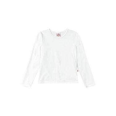 Imagem de Camiseta infantil unissex térmica leve Brandili Branco, Branco, 1