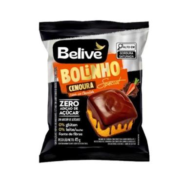 Imagem de Bolinho Cenoura Com Cobertura Sem Açúcar Sem Leite - Belive 45g