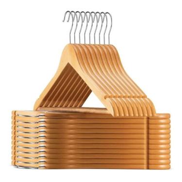 Imagem de Cabide de Madeira Adulto Conjunto com 20 unidades. - Member's Mark 