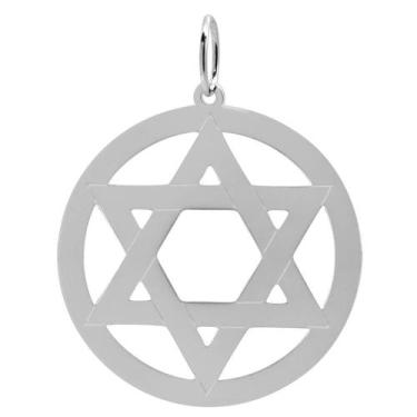 Imagem de Pingente Prata Estrela de Davi Vazada 23mm - Convex