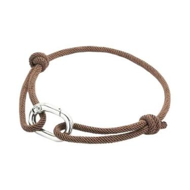 Imagem de Pulseira Étnica Ajustável Masculina De 3mm Em 10 Cores, Moda, Sobreviv