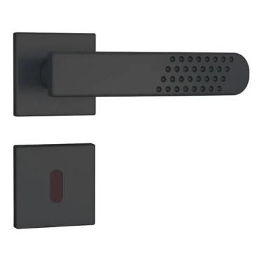 Imagem de Fechadura Interna Roseta Quadrada Preto 813/21 Stam - Congratulations 