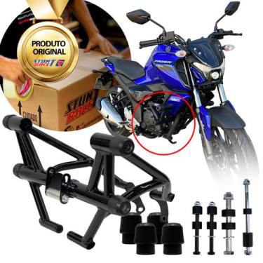 Imagem de Protetor De Carenagem Stunt Race Fz15 Fazer Yamaha, Preto Brilho