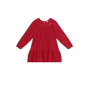 Imagem de Vestido infantil menina com textura Brandili