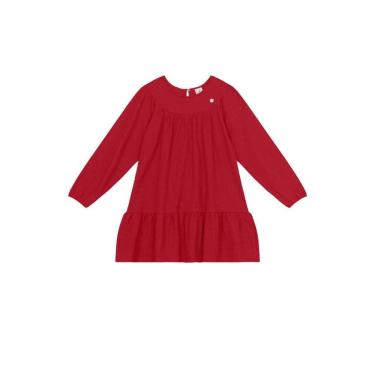 Imagem de Vestido infantil menina com textura Brandili
