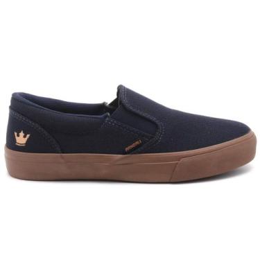 Imagem de Tênis Randall Yatch Premium Lona Iate 3160, Marinho, Bege, 35