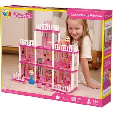 Imagem de Casinha de Boneca Castelinho da Princesa 160PCS - GGB PLAST
