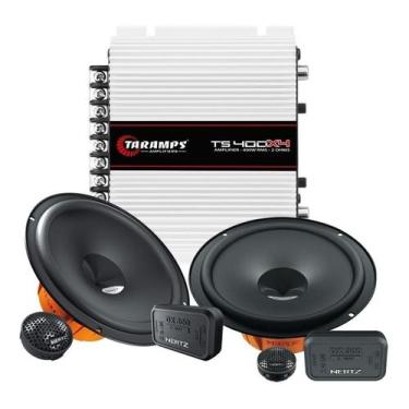 Imagem de Par Kit 2 Vias 6  Hertz DSK 165.3 160 Watts Rms + Módulo Amplificador 