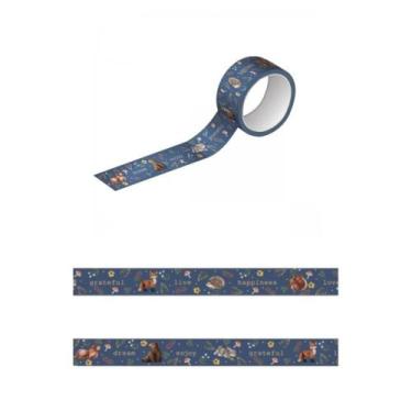 Imagem de Fita adesiva washi tape - Animais da floresta - Tilibra