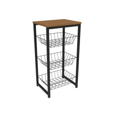 Imagem de Fruteira Organizadora Multiuso Kappesberg Estilo Industrial LI035 Cane