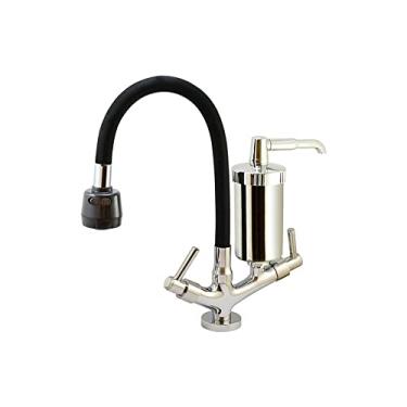 Imagem de Torneira Filtro Gourmet Mesa Duplo Jato Colorido 1/4 V. (Preto)