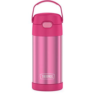 Imagem de Garrafa infantil de aço inoxidável FUNTAINER F4101, 355 ml, rosa