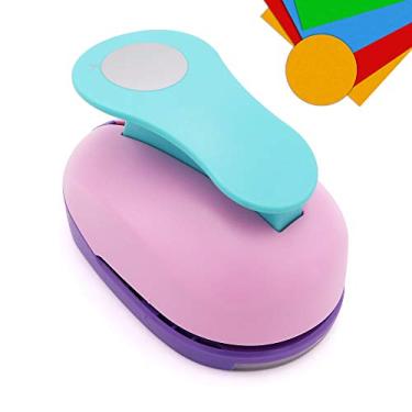 Imagem de Jeemitery Perfurador circular de 7,6 cm para artesanato, perfurador de papel feito à mão, cortador circular de 7,6 cm