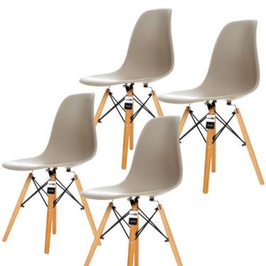 Imagem de Conjunto 4 Cadeiras Charles Eames Eiffel Nude - Kzabela - Kza Bela