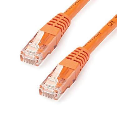 Imagem de StarTech.com Cabo Ethernet CAT6 de 4,5 m - Fio Ethernet CAT 6 Gigabit Laranja - 650MHz 100W PoE++ RJ45 UTP Moldado Categoria 6 Cabo de rede/Patch com alívio de tensão/Fluke testado UL/TIA certificado (C6PATCH15OR)