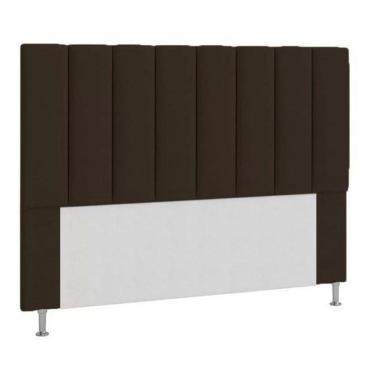 Imagem de Cabeceira Estofada Cama Box Casal 140 Cm Marrom