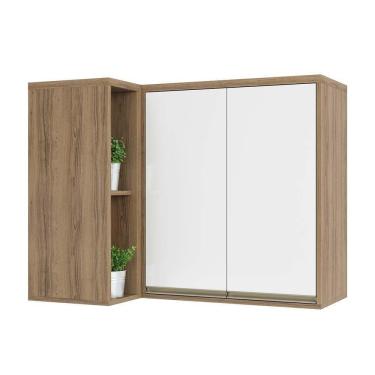 Imagem de Armário Aéreo Canto Reto 95cm 2 Portas 1 Prateleira Mel