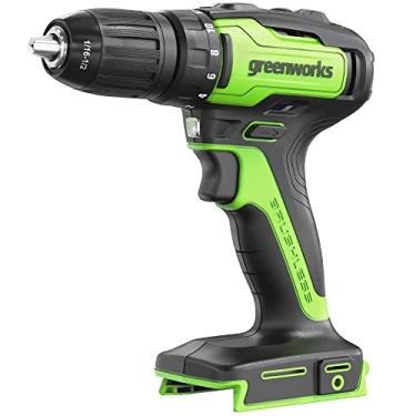Imagem de Greenworks Kit de broca sem escova 24V, torque de 310 pol., disparador de velocidade variável - bateria e carregador vendidos separadamente