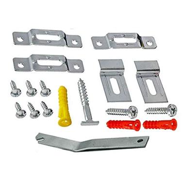 Imagem de Pacote com 25 ganchos de segurança de parafuso de moldura de madeira de qualidade premium