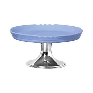 Imagem de Doceira M Com Pé Alumínio Ceramicas Pegorin Azul Frozem