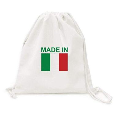 Imagem de Made In Italy Country Love Mochila de lona com cordão e sacolas de compras de viagem