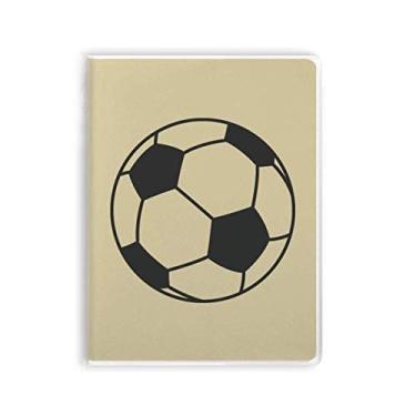 Imagem de Caderno de desenho de linha esportiva de futebol com capa macia para diário