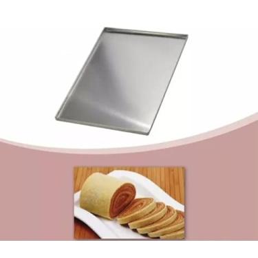 Imagem de Assadeira Para Bolo De Rolo 44x30x0,6 (1mm Chapa)