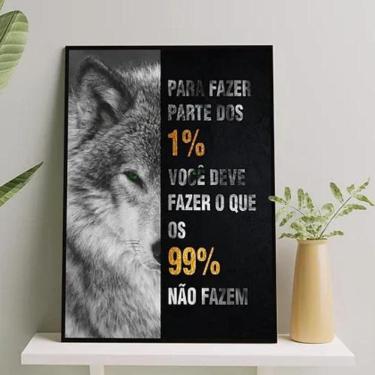 Imagem de Quadro Lobo Empreendedorismo 45X34Cm
