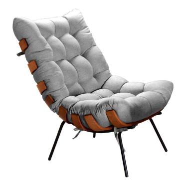 Imagem de Poltrona Decorativa Costela de Adão Botonê Sala Varanda Recepção