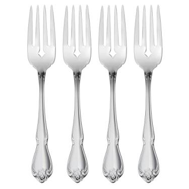 Imagem de Oneida Garfos de salada True Rose Everyday Flatware, conjunto de 4