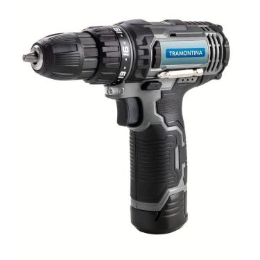 Imagem de Parafusadeira Furadeira 10,8 V 30 Peças Tramontina Para Uso Doméstico Com Maleta Tramontina