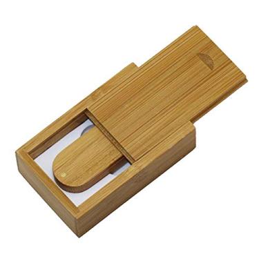 Imagem de 64 GB de bambu carbonizado USB + caixa USB Flash Drive Memory Stick PenDrive USB Flash Disk USB Stick Pen Drive USB Disco U