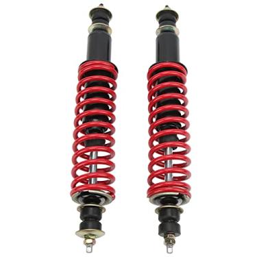 Imagem de Vomeko Conjunto de 2 amortecedores dianteiros e traseiros de carrinho de golfe 70928 G01 76418 - G01 compatível com EZGO TXT Medalist 1994 Gas Electric (vermelho)