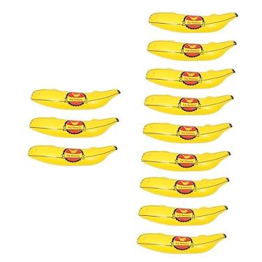 Imagem de Didiseaon 12 Peças Banana Inflável Balão De Fruta Balões De Frutas Banana Flutua Balões De Mylar De Frutas Decoração De Piscina Ao Ar Livre Boias Para Adultos Bebê Sopro De Ar Pvc Bóia