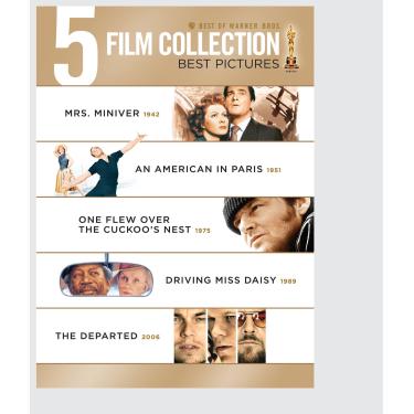 Imagem de Best of Warner Bros. 5 Film Collection Best Pictures ( The Departed / Driving Miss Daisy / One Flew Over the Cuckoo's Nest / Mrs. Miniveran / An American in Paris )