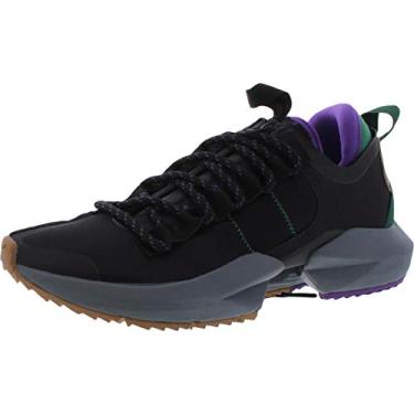 Imagem de Reebok Tênis de corrida unissex para trilha da Fury, Preto/Verde/Roxo, 9.5