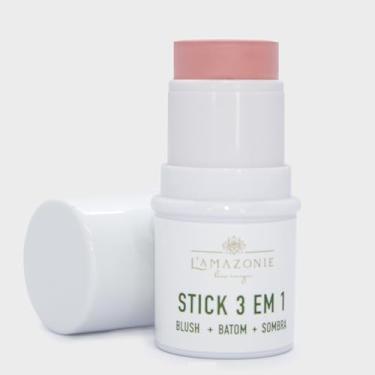 Imagem de L'AMAZONIE - Bastão Multifuncional Com Cor FPS 95 FPUVA 40 - Batom, Blush e Sombra - Proteção, Tratamento & Beleza (Rosé)