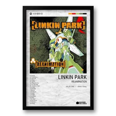 Imagem de Genérico - Quadro Álbum Spotify Reanimation - Linkin Park - 40x60cm - Poster Retrô - Montagem na Parede