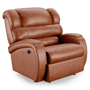 Imagem de Poltrona Papai Reclinável Napoli Controle Power Elétrico PU Caramelo Brilho FH1 - D`Rossi